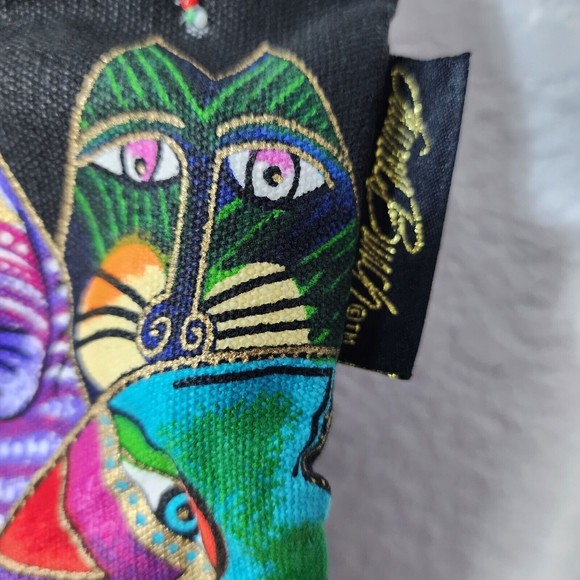 Laurel Burch Bag Cat Fantasticats Large Beach Travel Tote Big Colorful - Picture 3 of 10